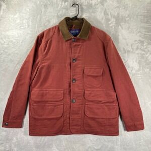 Pendleton Brownsville Jacket Mens Large Chore Hunting Moleskin Corduroy Collar